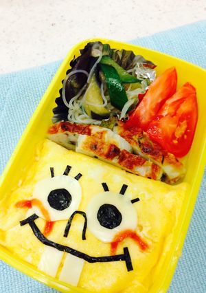 キャラ弁！スポンジボブ-レシピのメイン写真
