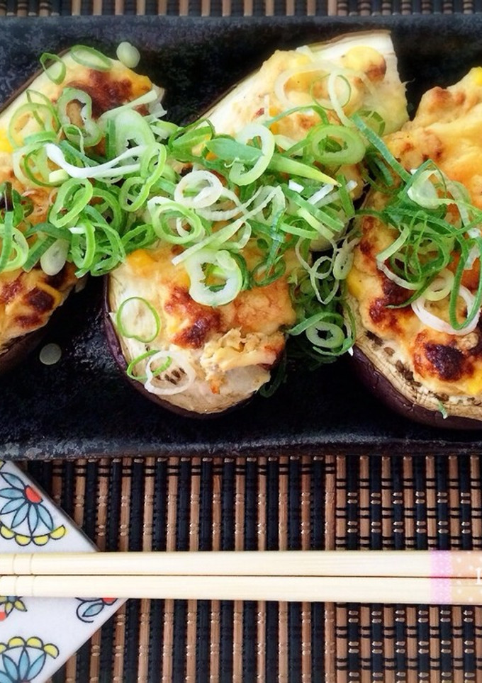 魚グリルで簡単！茄子のゴママヨ焼き-レシピのメイン写真