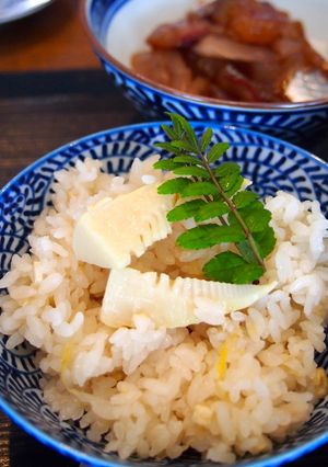 物集女の筍の穂先を使用した贅沢炊込みご飯-レシピのメイン写真