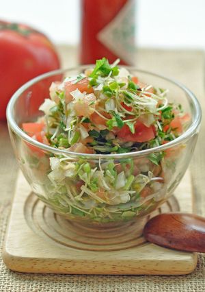フレッシュ野菜とスプラウトのサルサソース-レシピのメイン写真