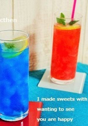 キューブアイスソーダ-レシピのメイン写真