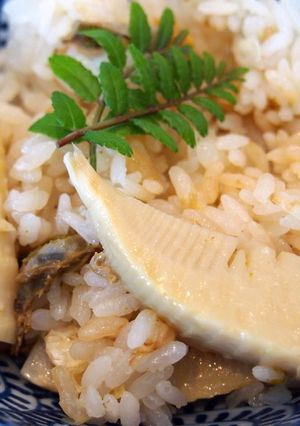 物集女筍と厚岸の大粒アサリで炊き込みご飯-レシピのメイン写真