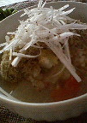 塩鮭と玄米の雑炊-レシピのメイン写真