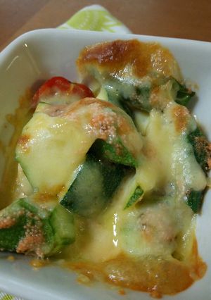 夏野菜の明太子焼き-レシピのメイン写真