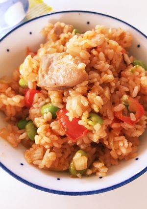 枝豆トマト☆夏の簡単チキンライス-レシピのメイン写真