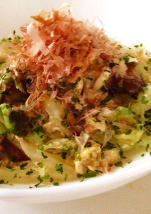 キャベツと卵炒めお好み焼き風味-レシピのメイン写真