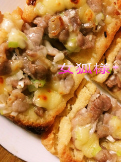 油揚げの和風ネギ塩豚ピザ♡アレンジも♪-レシピのメイン写真