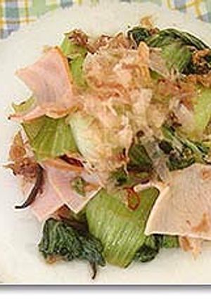 お弁当に簡単一品！ちんげん菜のかつお炒め-レシピのメイン写真