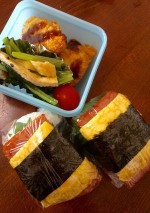 お弁当に〜スパムおにぎり-レシピのメイン写真