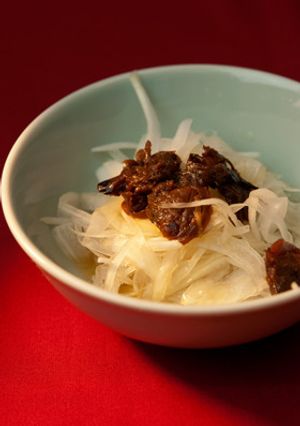 オニオンスライスとあさりの佃煮の酢の物-レシピのメイン写真