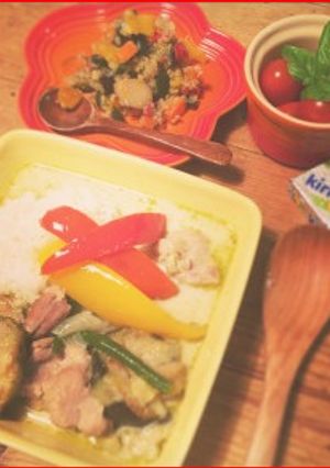 ココナッツ香る自家製グリーンカレー♡-レシピのメイン写真