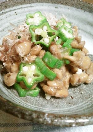 しょう油で洗ったオクラ納豆！-レシピのメイン写真