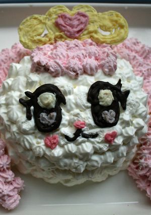 簡単☆プリキュア☆パフのバースデーケーキ-レシピのメイン写真