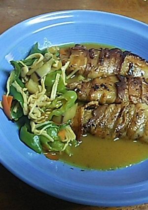 豚なすテーキ カレーソースがけ-レシピのメイン写真