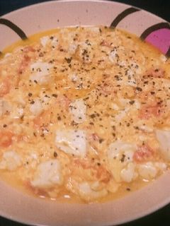 トマトと卵と豆腐ソテー-レシピのメイン写真