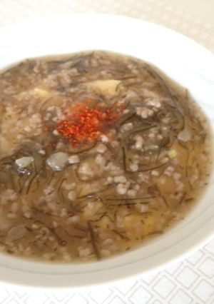 豆腐と卵のレンジ蒸し　昆布そぼろあんかけ-レシピのメイン写真