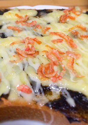 海苔の佃煮チーズトースト-レシピのメイン写真