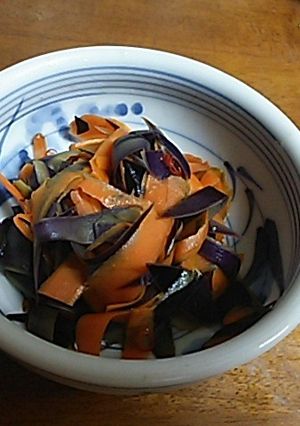 なす皮のキンピラ-レシピのメイン写真