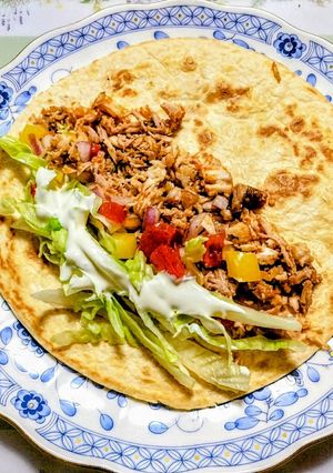 簡単！豚ロース肉でプルドポークのタコス-レシピのメイン写真
