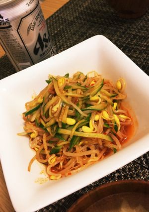 ◆豆もやしときゅうりのピリ辛ナムル◆-レシピのメイン写真