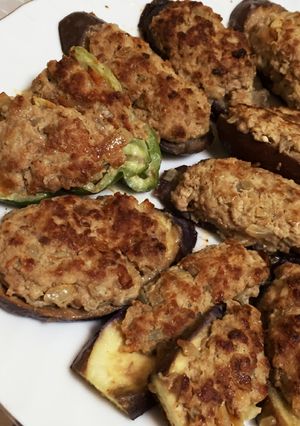 ふわふわ野菜の肉詰め-レシピのメイン写真