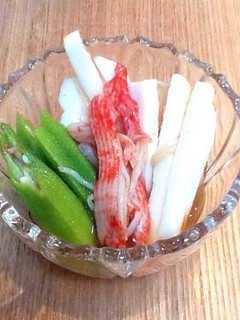 さっぱり♪ オクラと山芋の酢の物-レシピのメイン写真