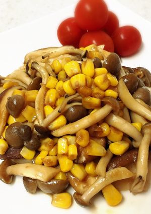 ☼ダイエット♪焼肉タレできのこコーン炒め-レシピのメイン写真
