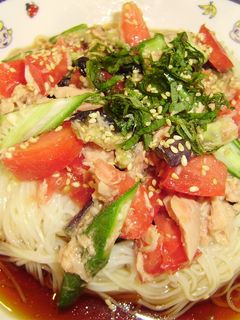 夏の簡単ランチ第二弾☆ツナトマトそうめん-レシピのメイン写真
