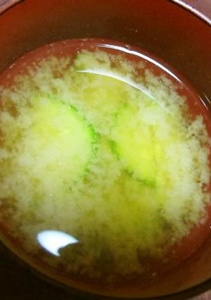 ズッキーニの味噌汁-レシピのメイン写真