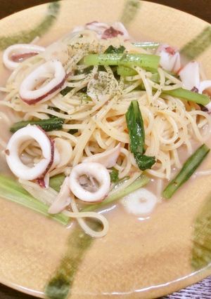 アンチョビとイカのオイルパスタ-レシピのメイン写真