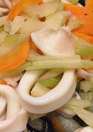 上海家庭料理★イカとセロリ炒め-レシピのメイン写真