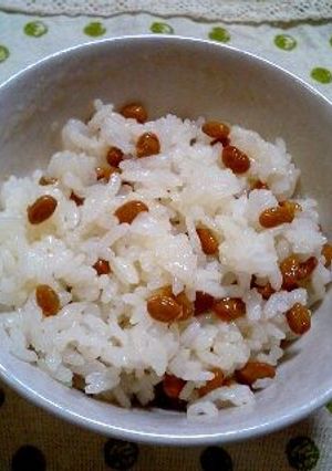 簡単！美味しい！塩、納豆ごはん♪-レシピのメイン写真