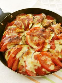 グリルで♪なすとトマトの重ね焼き-レシピのメイン写真