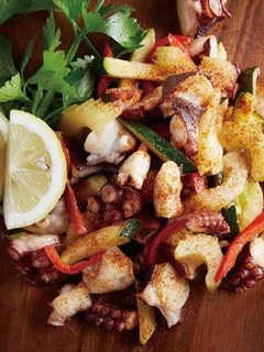 長崎産タコとセロリのスパイシー炒め-レシピのメイン写真