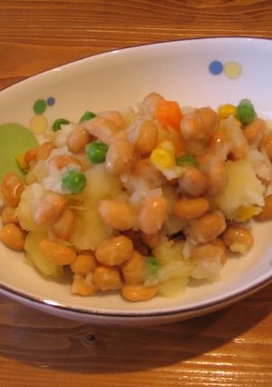 すし酢で大豆とポテトのサラダ（マヨなし）-レシピのメイン写真