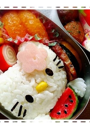 ｷﾃｨｰちゃん夏弁当-レシピのメイン写真