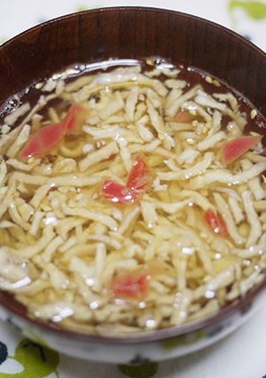 ★夏バテ解消★切干大根と梅の即席スープ-レシピのメイン写真