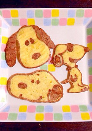 レンジで簡単お絵かきパンケーキアート-レシピのメイン写真