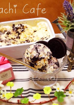 材料3つ♡バニラアイスからオレオアイス♪-レシピのメイン写真