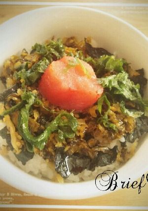 ごま油で明太高菜丼♪-レシピのメイン写真