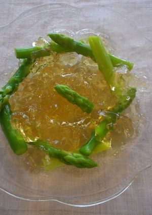 アスパラの白ワインジュレ-レシピのメイン写真