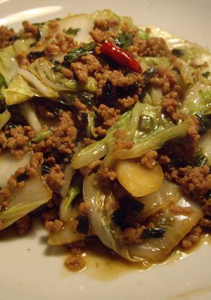 白菜のにら醤油炒め　-レシピのメイン写真