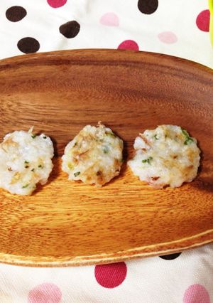 手づかみ離乳食：アジと小ネギのおやき♪-レシピのメイン写真