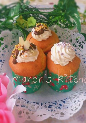 ワンボウルで作る♡プレーンカップケーキ-レシピのメイン写真