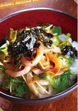 長崎産水イカフェ丼-レシピのメイン写真