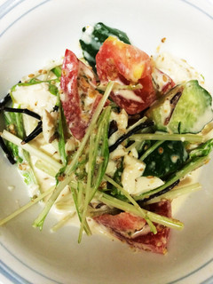 豆腐とトマトのゴマネーズサラダ-レシピのメイン写真