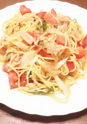 トマトとツナの冷製パスタ-レシピのメイン写真