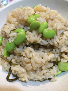 うまうま♬塩昆布枝豆ご飯☆-レシピのメイン写真