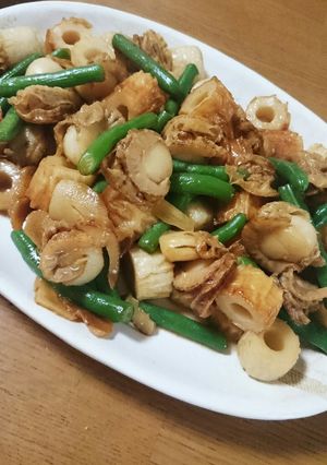 ベビーホタテとちくわのバター醤油炒め-レシピのメイン写真