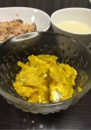 かぼちゃのクリームチーズあえ-レシピのメイン写真